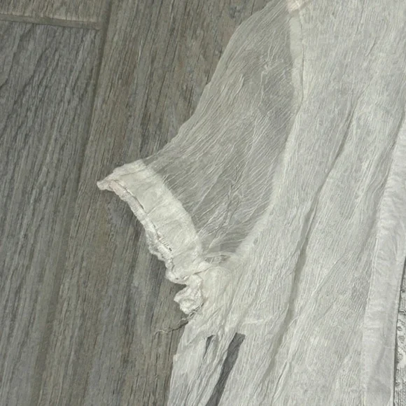 LIKE NEW! Women's Elena Wang Sheer Boho Layered Top - MEDIUM - Picture 7 of 13